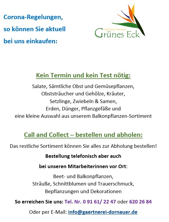 Du betrachtest gerade Corona – Regelungen – so können Sie aktuell bei uns einkaufen