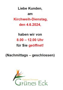 Mehr über den Artikel erfahren Kirchweih – Nachmittag